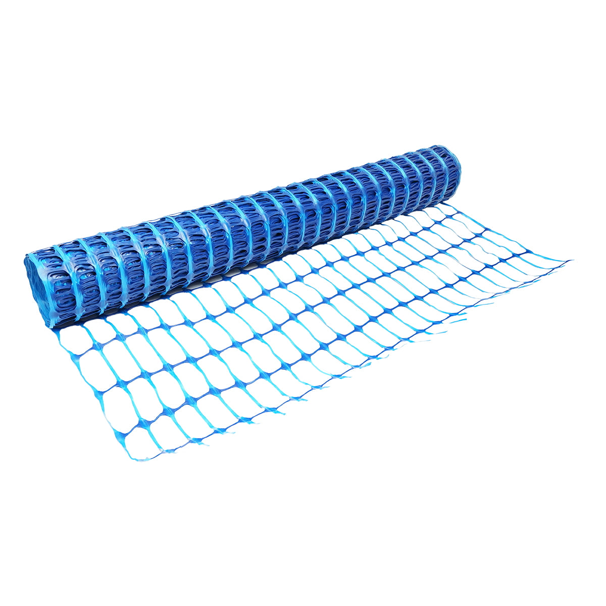 Boundary fence mesh 1mx50m with eyes 70x40mm, 110g/m blue