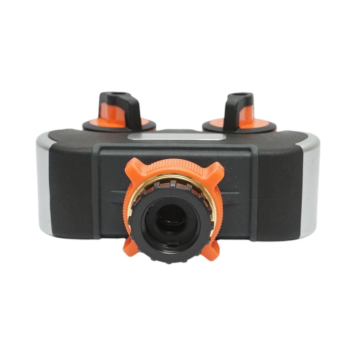 Distributor 2 way with taps, connectors 1/2 and tap adapter 1/2-3/4 garden hose