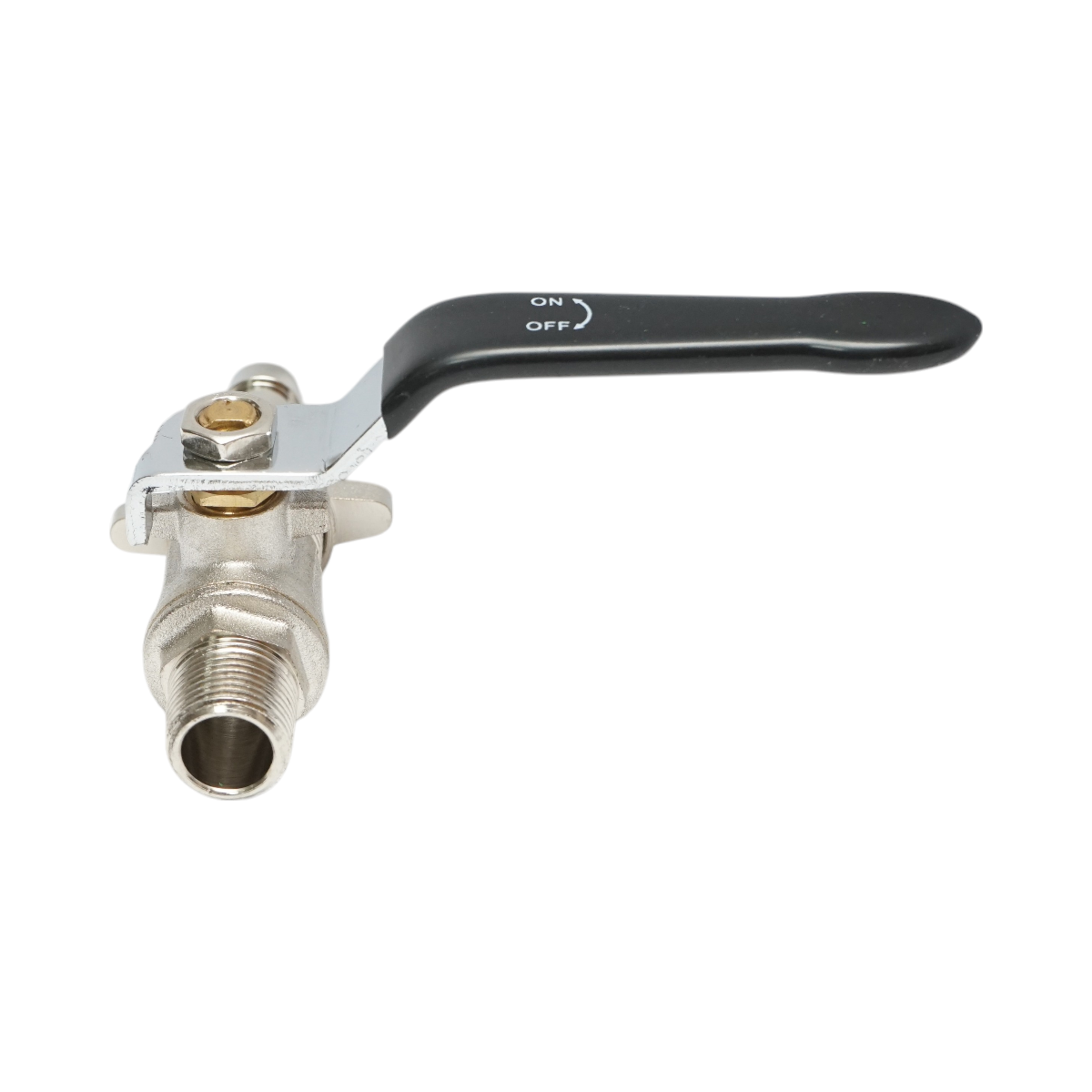 Shut-off valve with quick connect and exterior thread 1/2 for herbicide sprayer