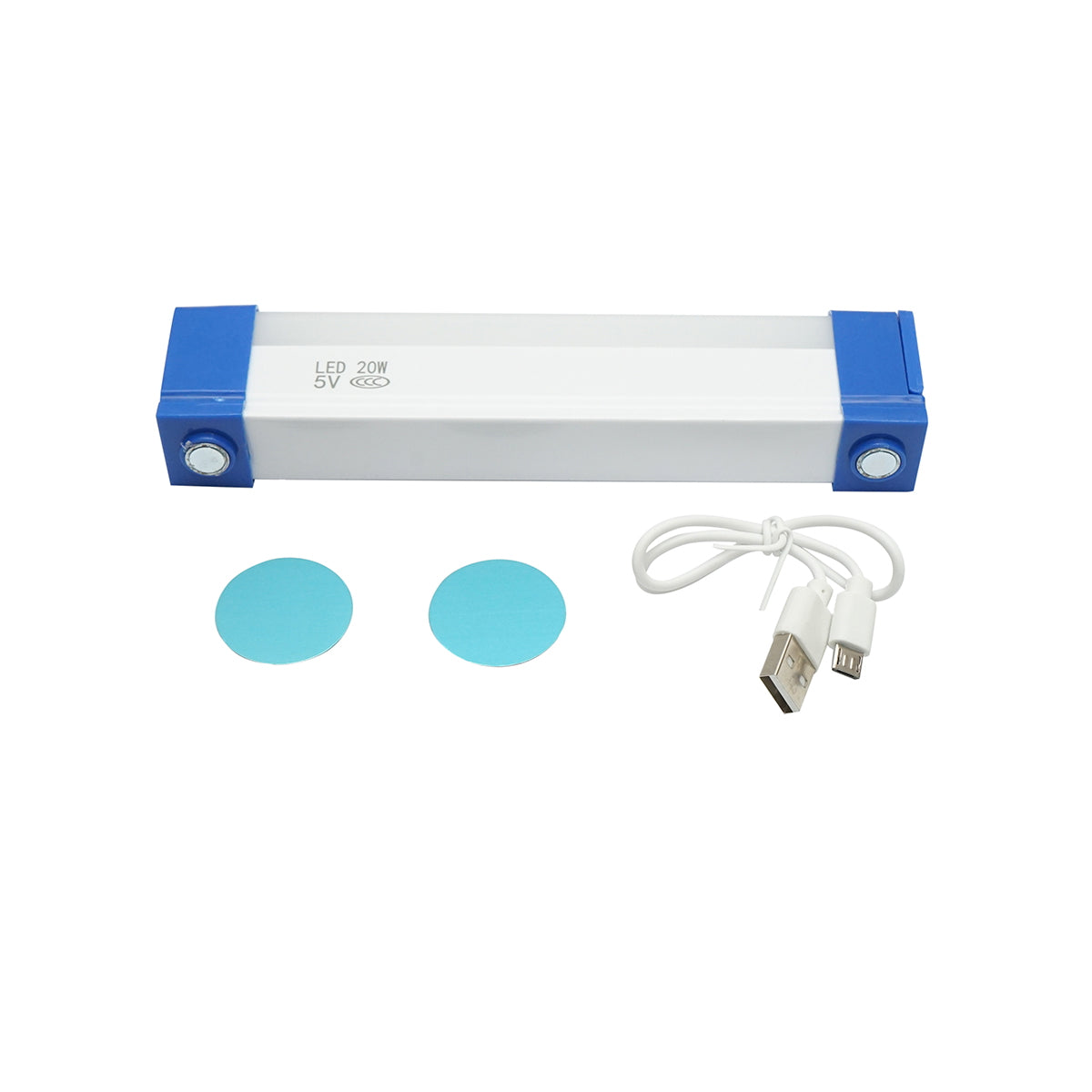 20W LED lamp, 6500K with magnetic attachment and rechargeable battery 1200mAh 170x23x38mm IP20 Breckner Germany