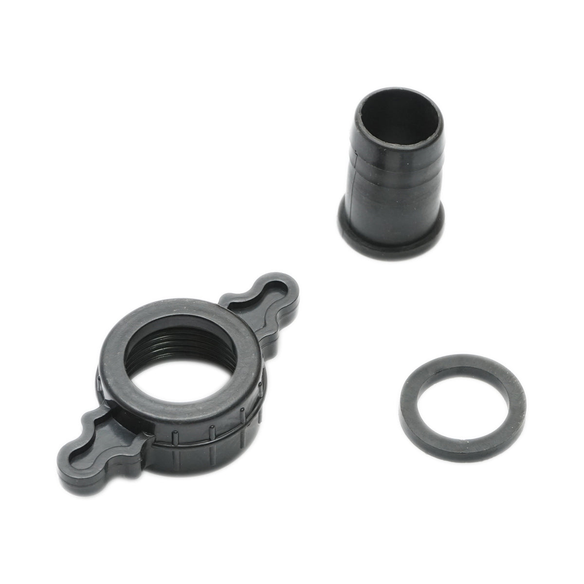 Coupling connector 1 inch with nut and PVC gasket for irrigation water hose with internal thread
