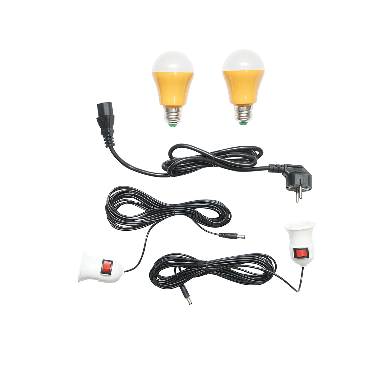 Portable station 2000W with LifePO4 battery 2016Wh, 2 LED bulbs 3W and 200W solar panel