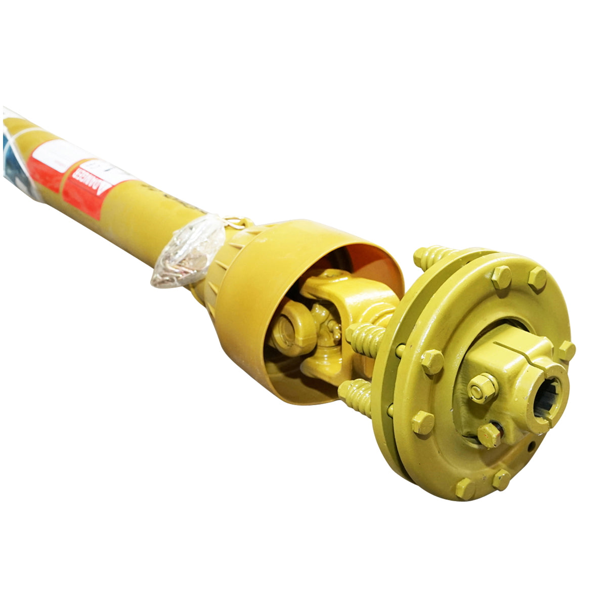 Cardan 1400mm T5 1 3/8 Z=6 with clutch composed of 2 discs cross 30.2x80