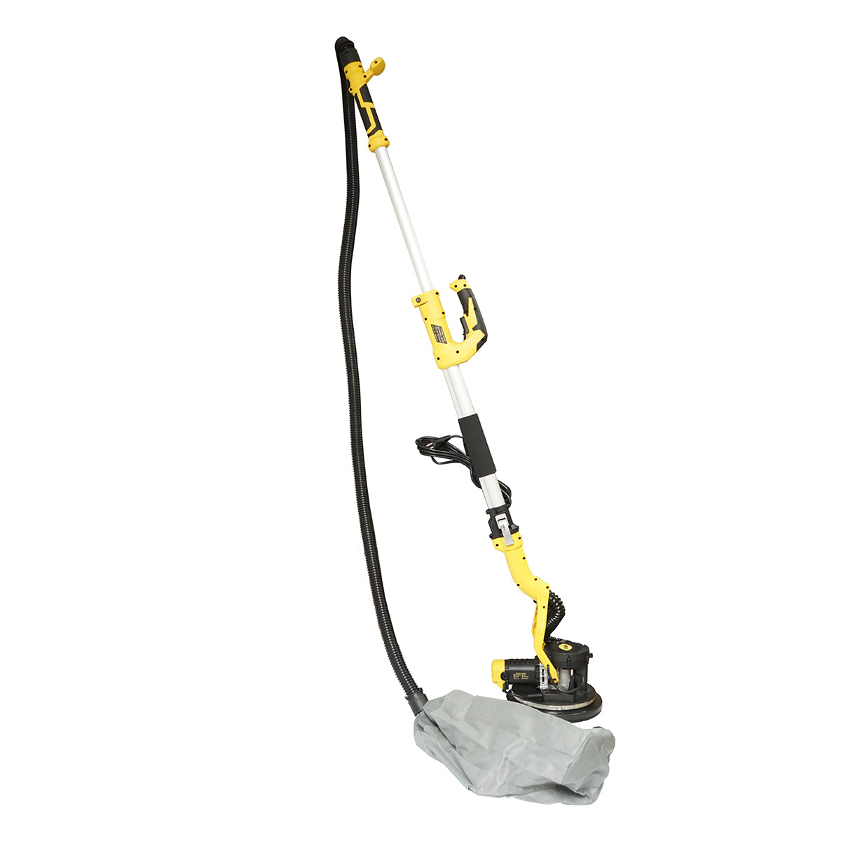 Wall and ceiling sander with vacuum cleaner and bag 880W, 220V, 5 speed settings 1000-2100 r/min, telescopic arm 125-180cm, illuminated head with 72 LEDs, 6 discs 225mm Crownman