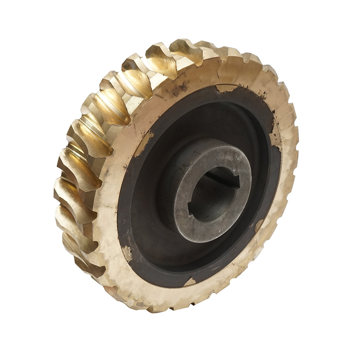 Bronze pinion for forest tractor winch