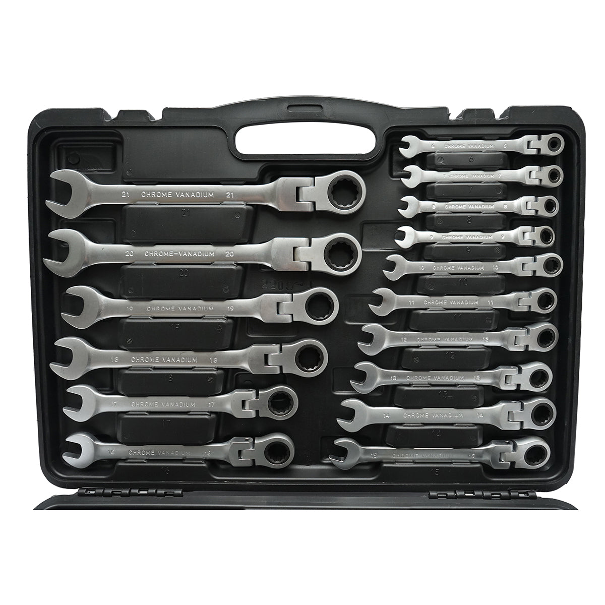 Set of 22 ratchet combination wrenches CrV 6-32mm Breckner Germany