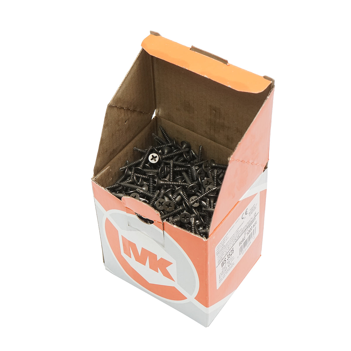 Screw for drywall, self-tapping wood 3.5x25mm made of phosphated steel with a countersunk head 1000 pcs/box