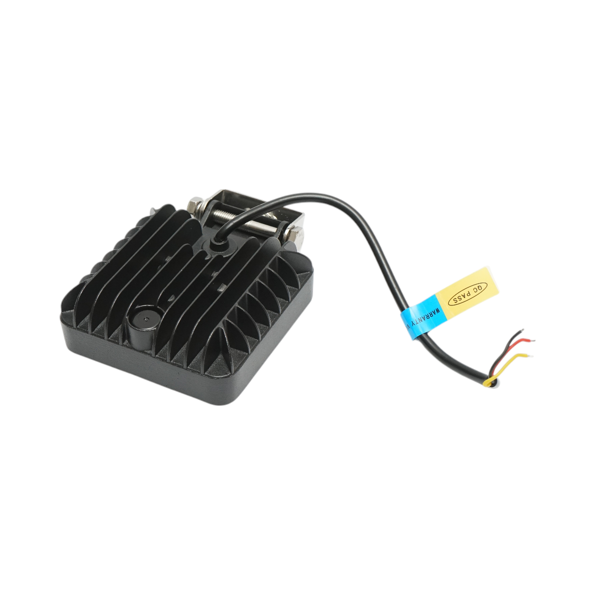 Square LED projector with DRL 9-80V, 36W, white-yellow, aluminum housing IP67 Breckner Germany