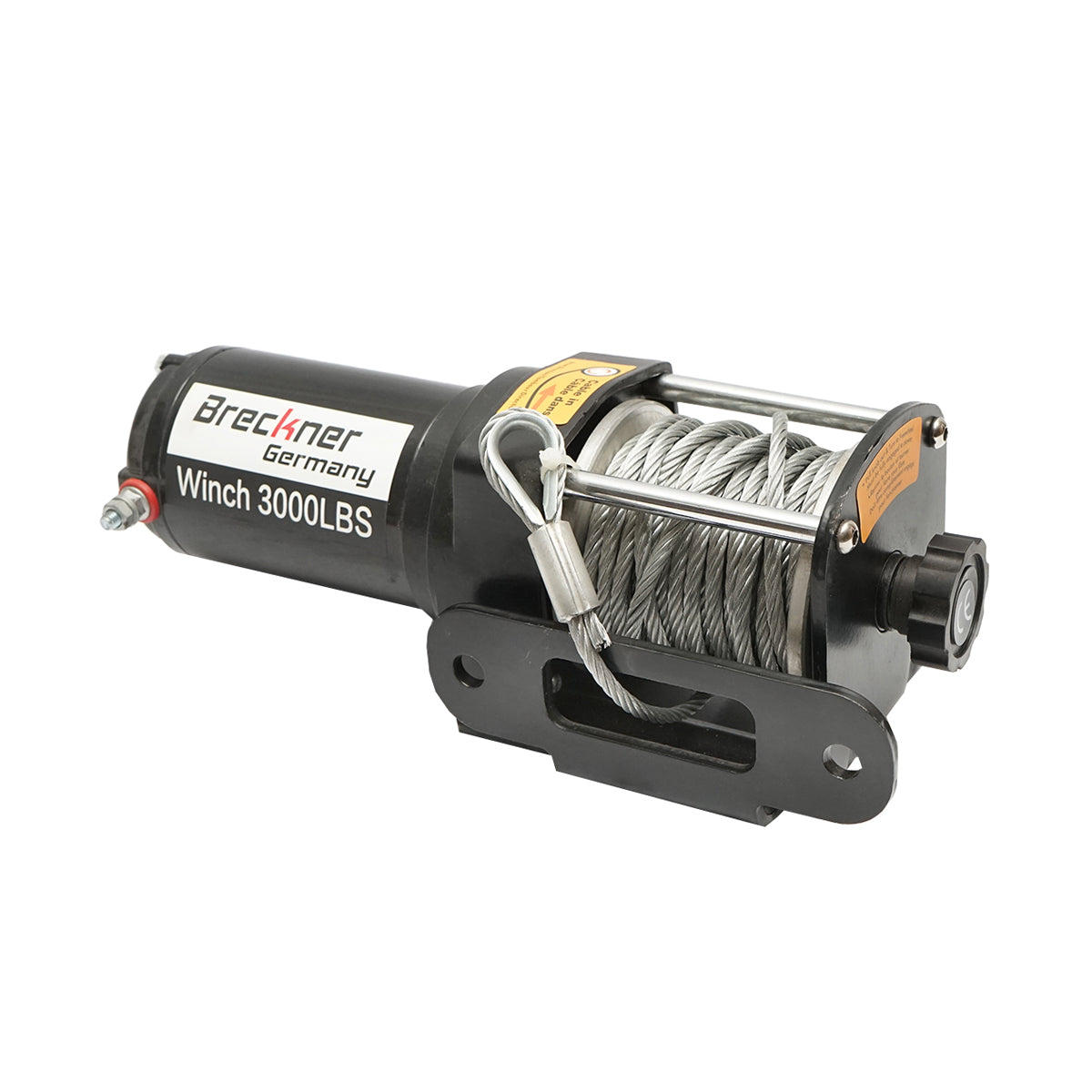 12V electric winch with remote control, 1.6T (3000lbs) cable length 9.2m