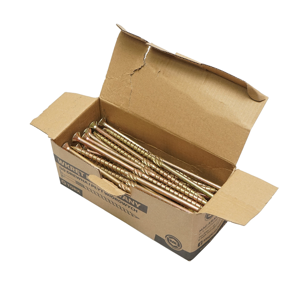 Self-tapping wood screw with a countersunk head 8x180mm torx type TX40, 50 pcs/box