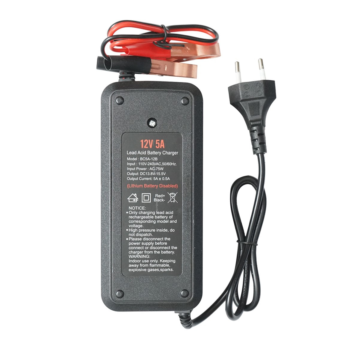 Charger, 12V battery charger, 5A car/motorcycle, with repair function