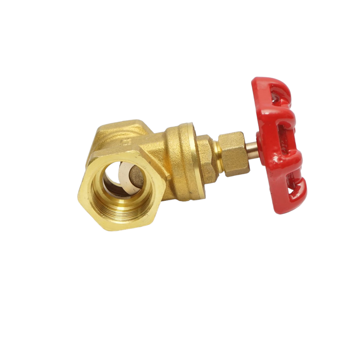 Brass passage valve 3/4, PN16 with internal thread DN20, PN16