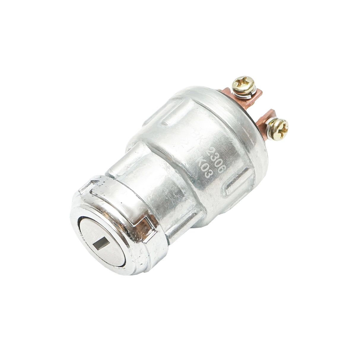 Universal ignition switch with key, 12V, 4 pins, diameter 34mm, mounting thread diameter 23.5mm Breckner Germany