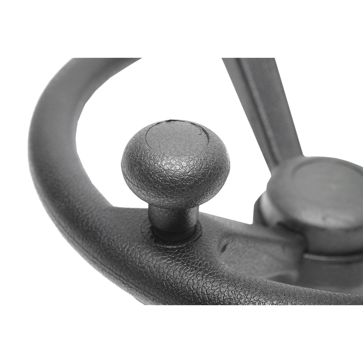 Universal steering wheel with handle/nut (soft texture anti-stiffness)