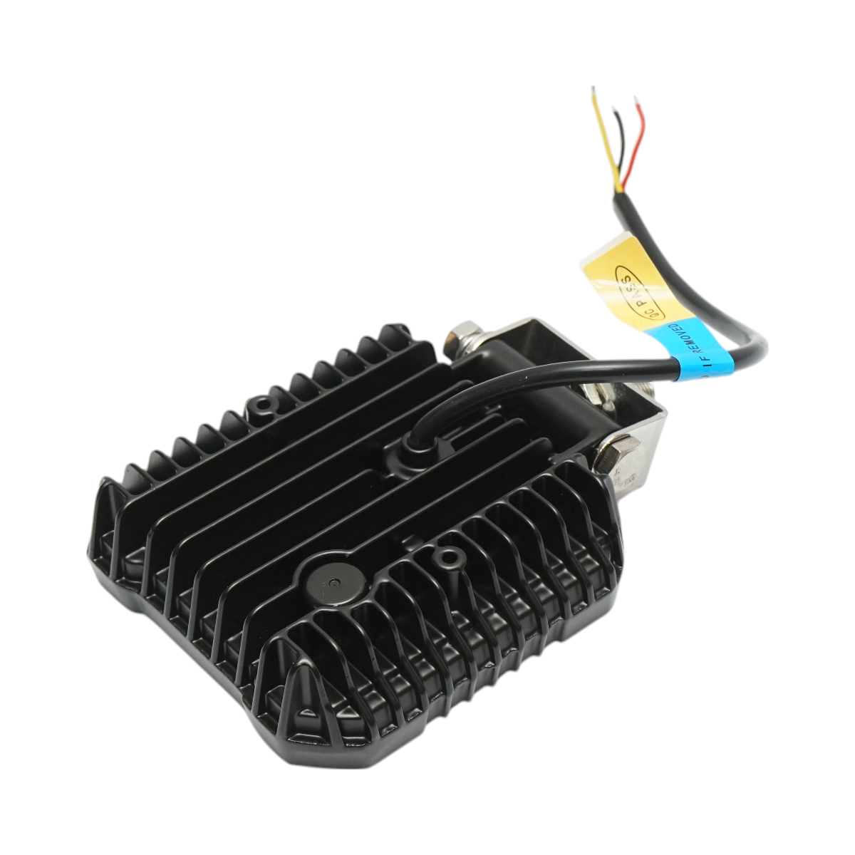 Square LED projector with DRL 9-80V, 17W, white-yellow, aluminum housing IP67 Breckner Germany