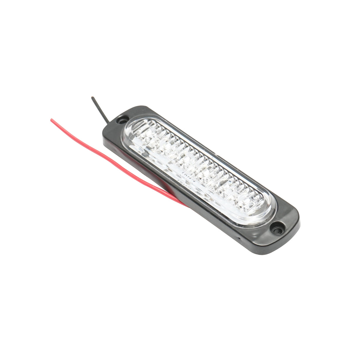 White LED strobe side lamp 113mm 12-24V FR1272W Breckner Germany