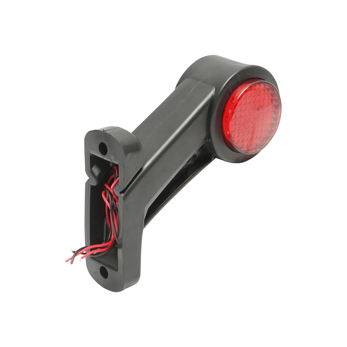 Set of side marker lamps with LED 12-24V, red-white, flexible PVC Breckner Germany