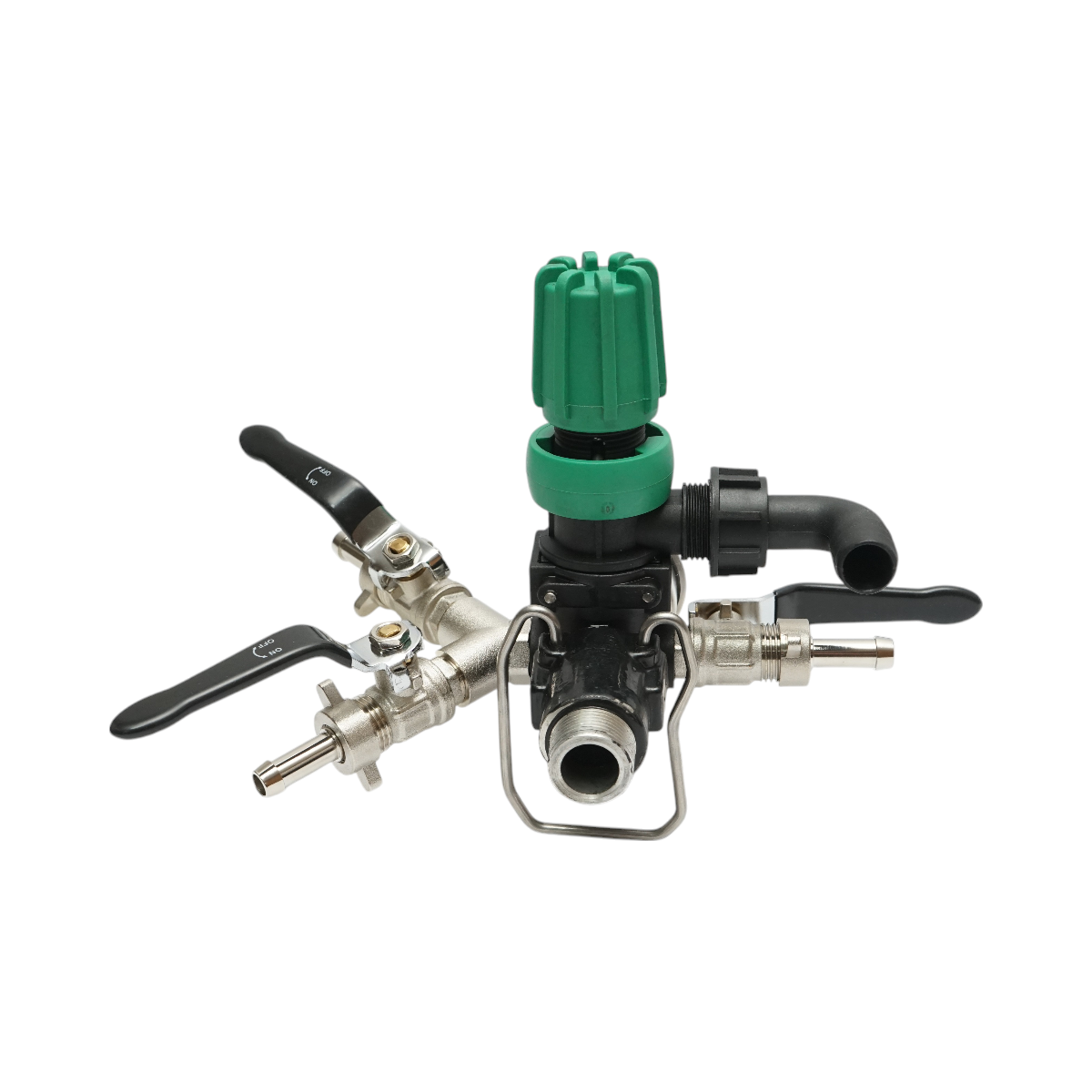 Distributor with 3 outlets for herbicide sprayer, glycerin manometer 1000 PSI