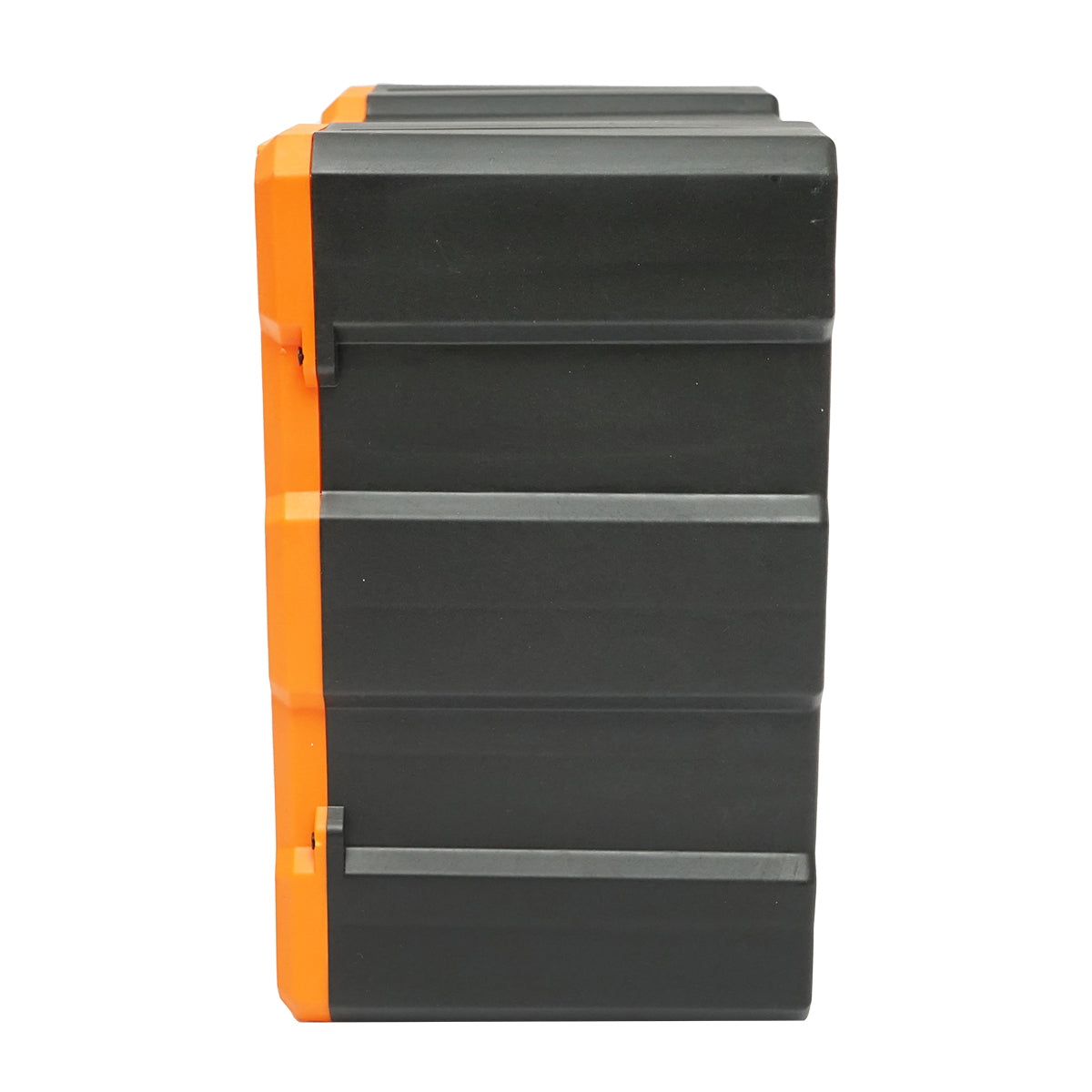 Modular orange plastic storage box, 12 drawers 267x262x157mm Breckner Germany