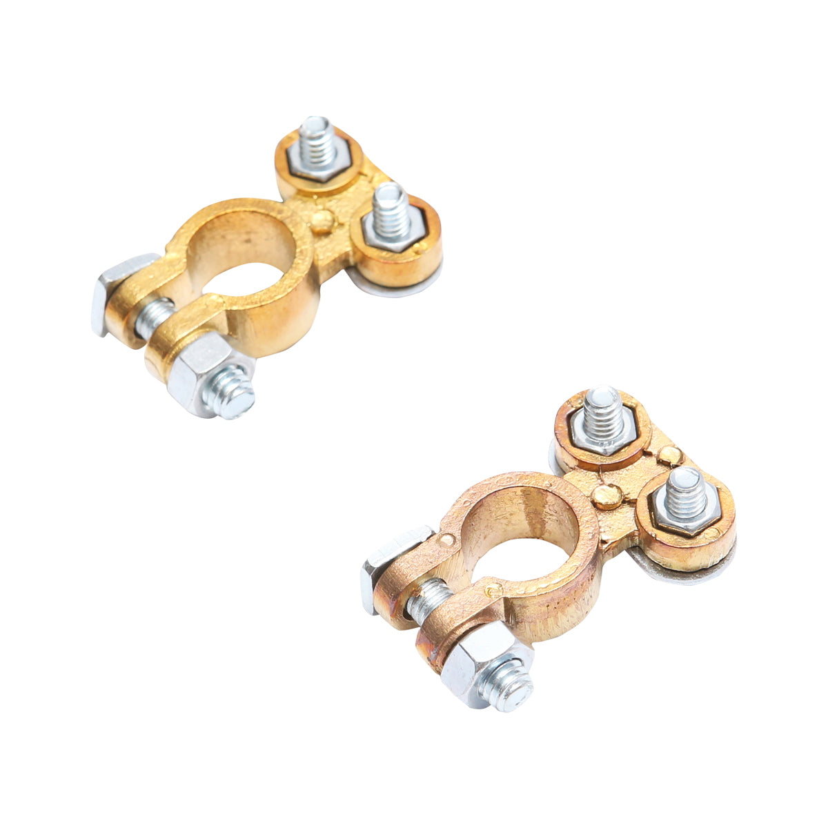 Bronze battery terminal set with screw tightening Breckner Germany