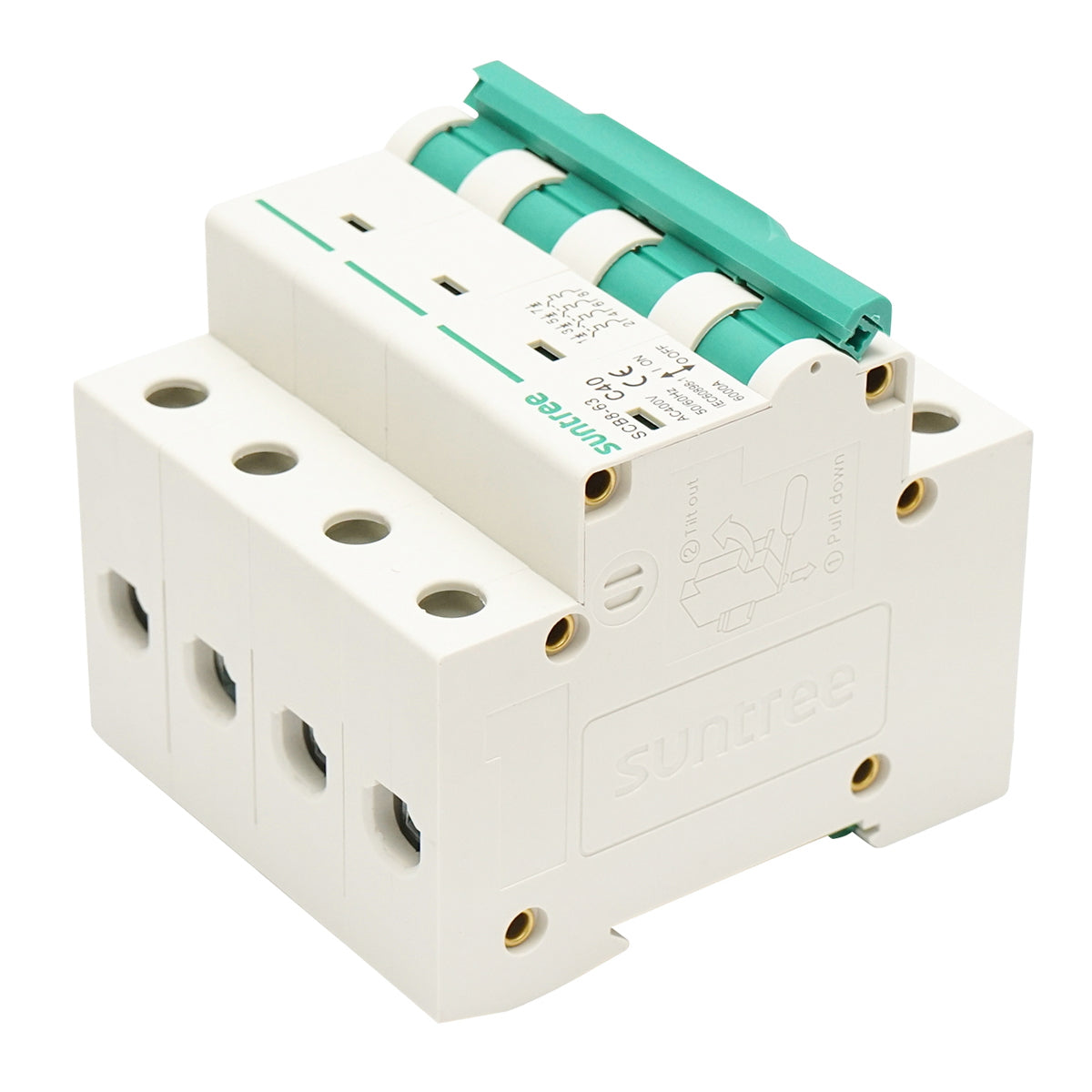 Automatic safety switch type three-phase 4P, 40A, 400VAC Suntree