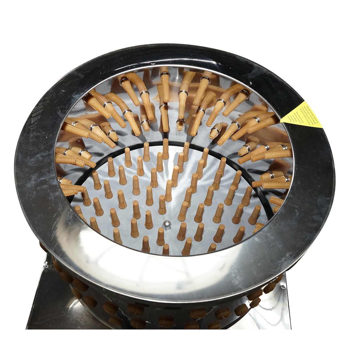 Inox plucker 2200W, 220V max capacity 6 birds, 157 fingers, 240 r/min IP68