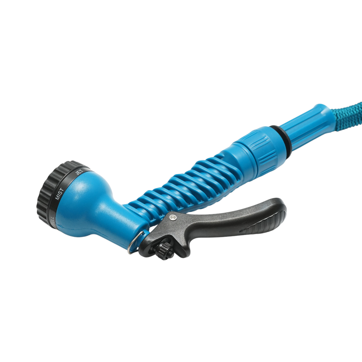 Expandable garden hose 2.5-7.5m with adjustable nozzle 7 modes, 3/4 adapter, quick coupling 1/2
