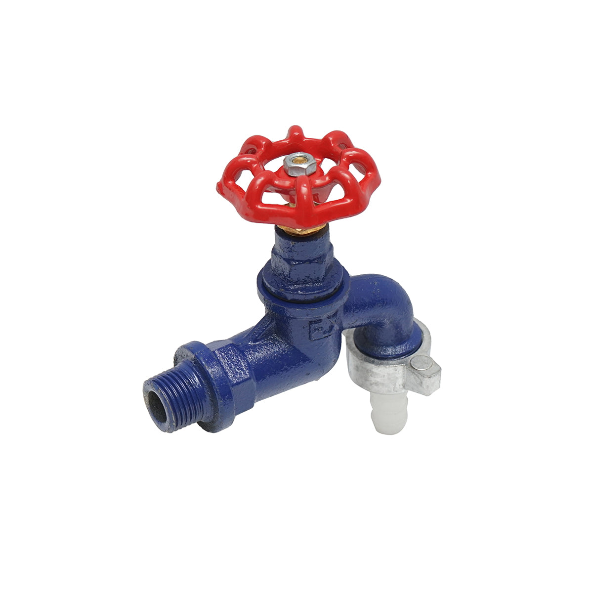 Double service water tap with 1/2 valve
