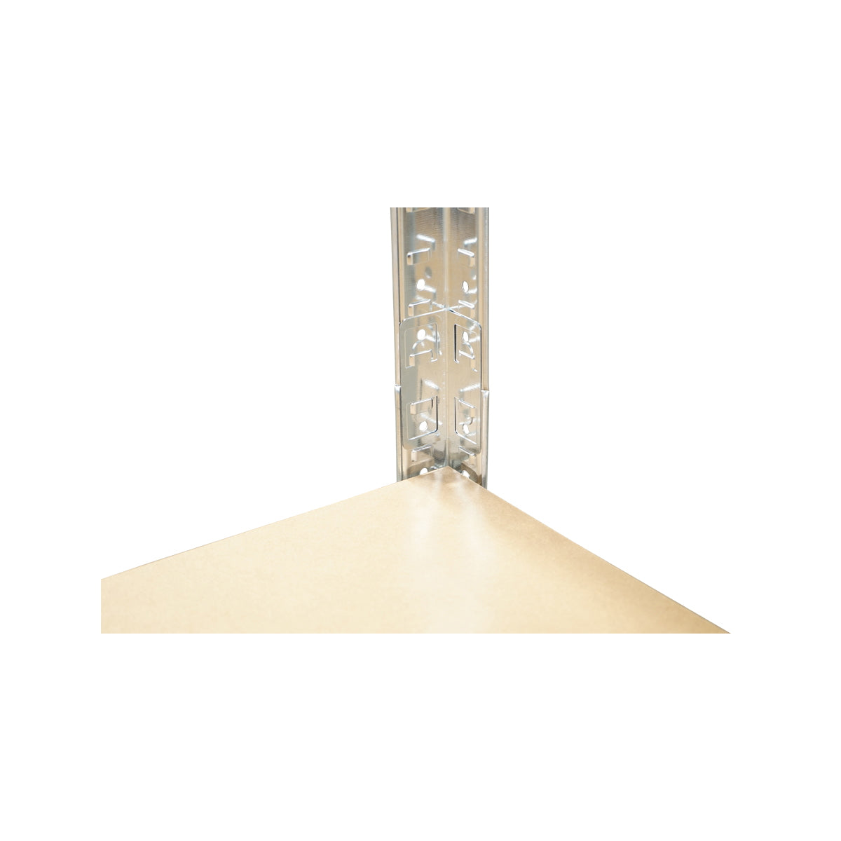 Metal shelf with 5 MDF shelves, 180x120x45cm, 175kg/shelf, no screw assembly, galvanized