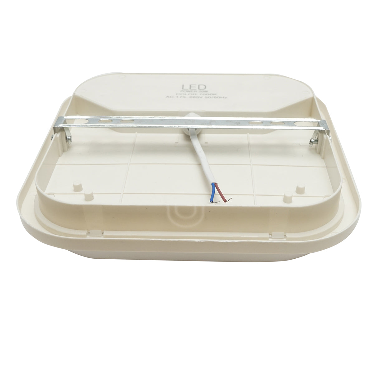 LED ceiling light 20W, 220V, 7000K cold light lighting fixture 220x220x65mm interior/exterior Breckner Germany