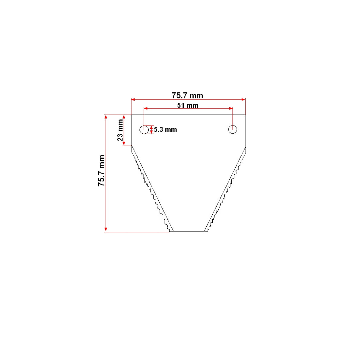 DIN 75 blade knife combination