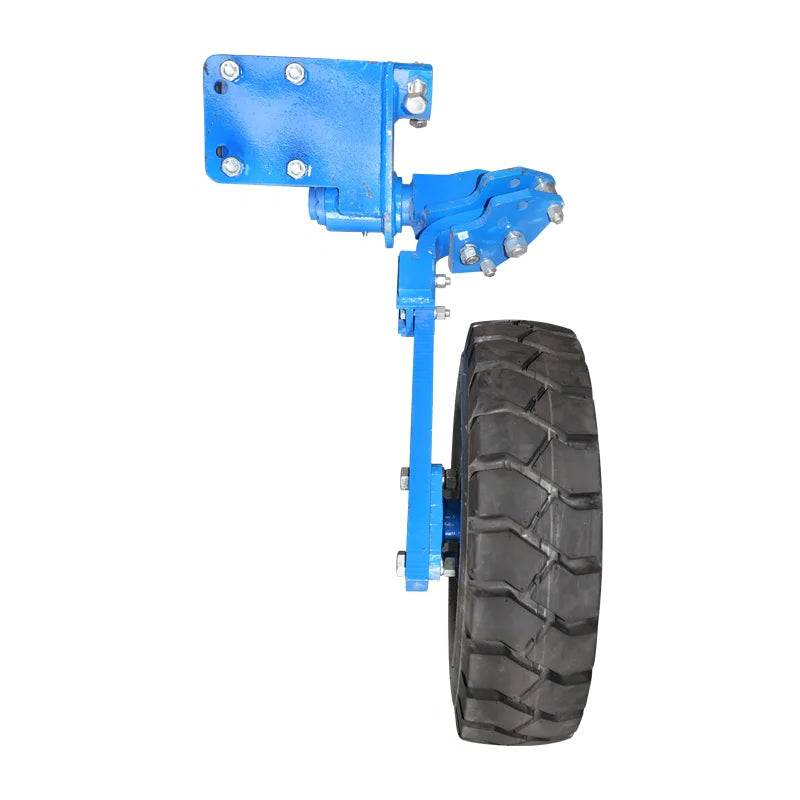 Wheel with arm, industrial tire 650/10 for hydraulic reversible plow.