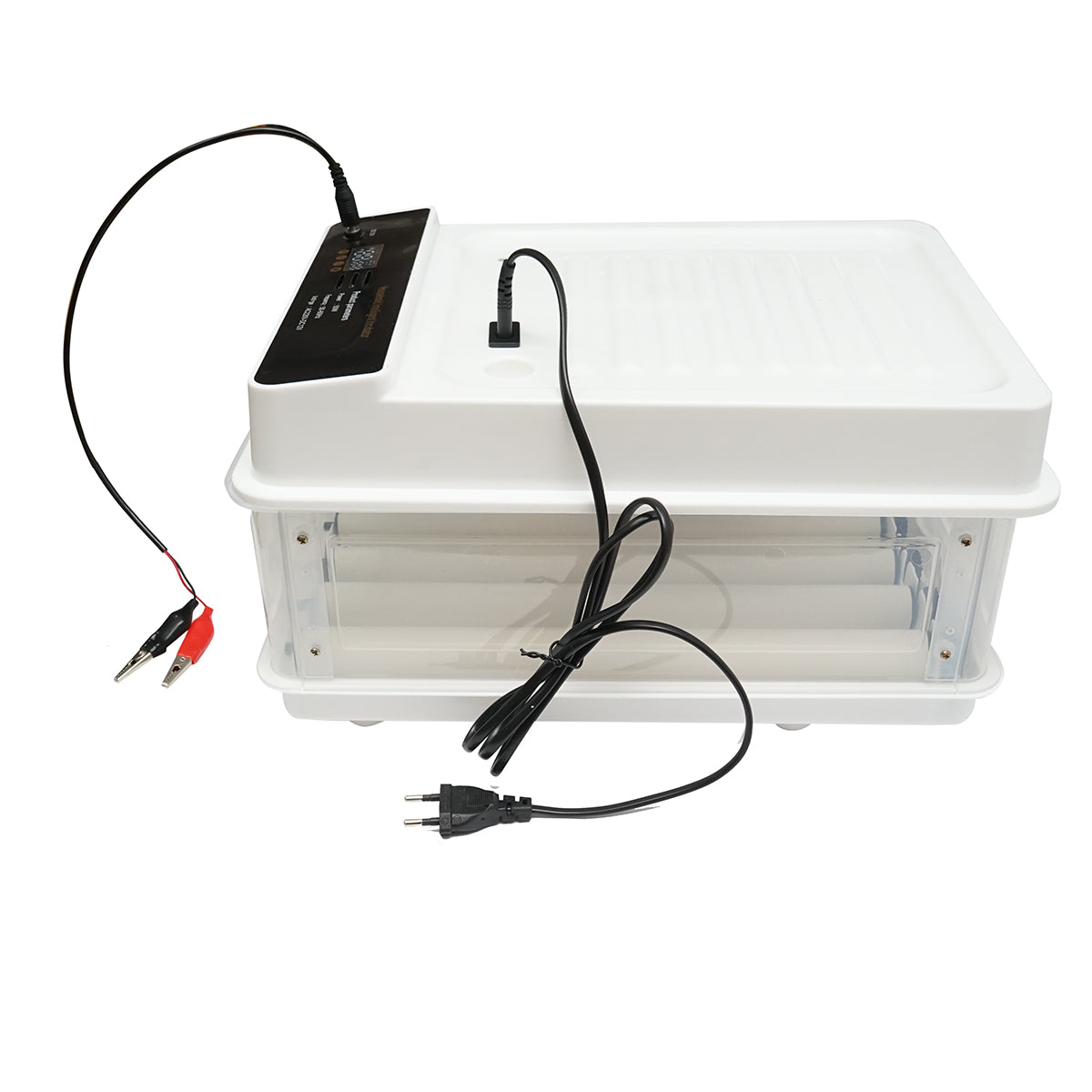 Automatic incubator 30 eggs 50W, 12V-220V, automatic rotation, temperature control, humidity, electronic display