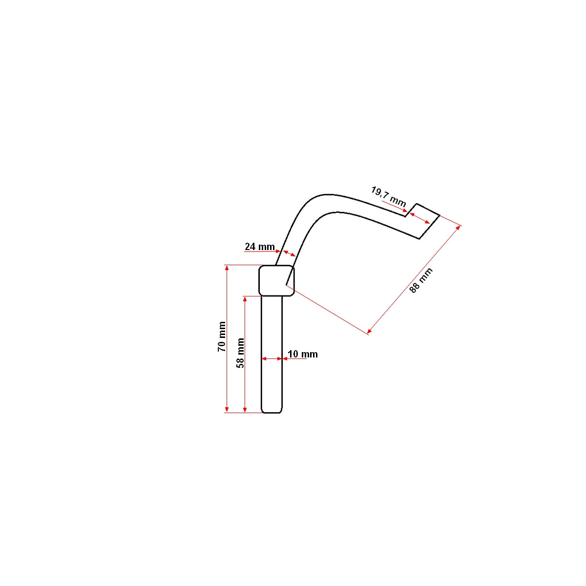 Whose safety clamp for the pipe will be 10?