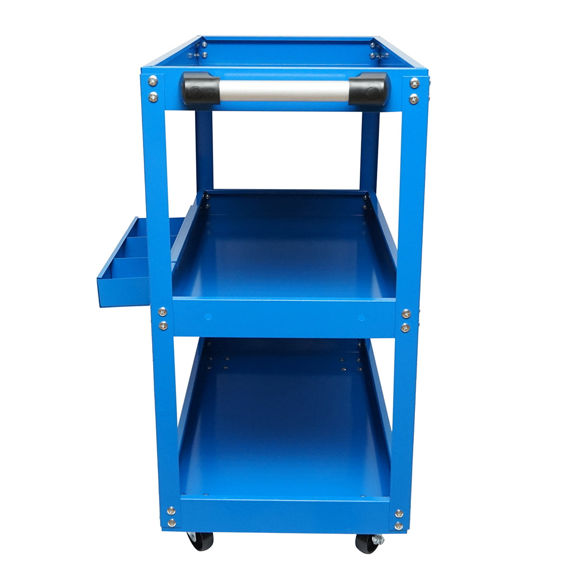 Metal cart on wheels with 3 shelves for tools 660x360x730mm