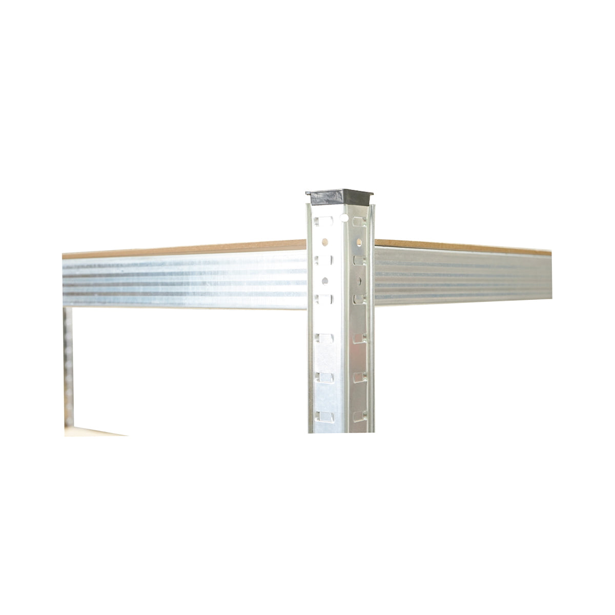 Metal shelf with 5 MDF shelves, 180x120x60cm, 175kg/shelf, assembly without screws, galvanized