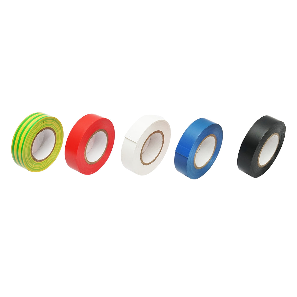 Set of 5 multicolored insulating tapes 18mmx20m PVC Breckner Germany