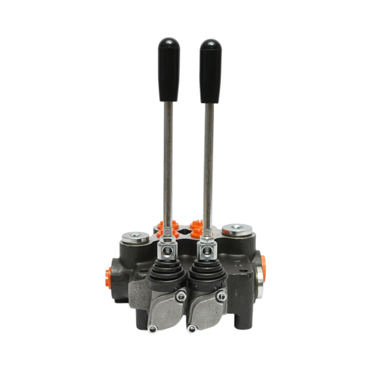 Hydraulic distributor with 2 levers, cable length 2m pressure 250 bar flow 80L/min Breckner Germany