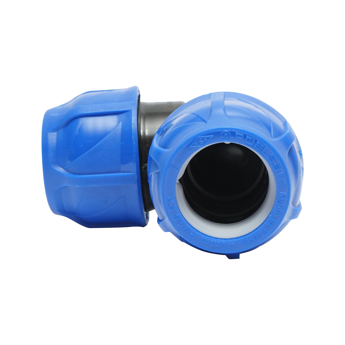 Compression fitting equal D40x40mm, PN16, for irrigation systems