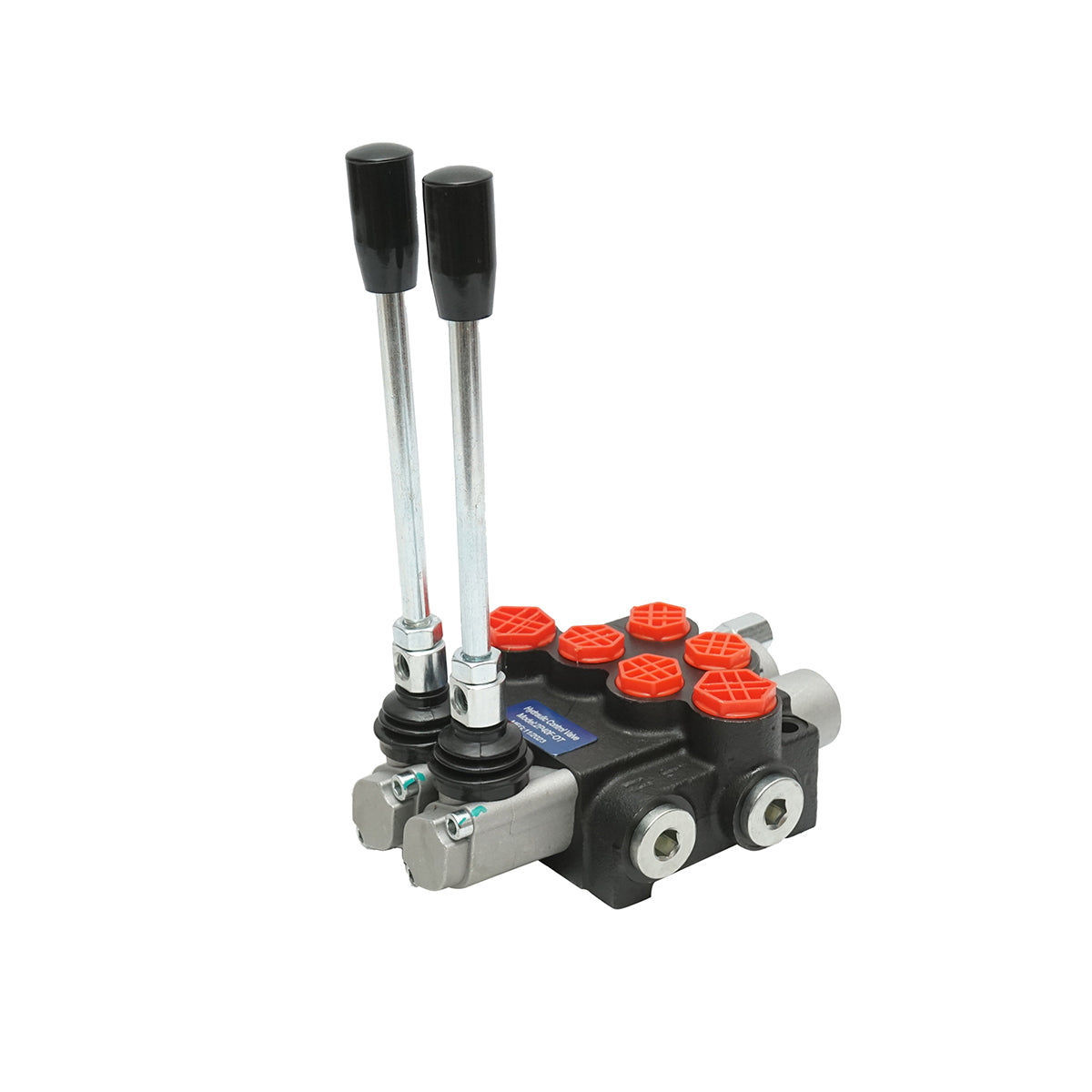 Hydraulic distributor with 2 levers flow 40L/min with lever and included reduction -15 /+80 Breckner Germany