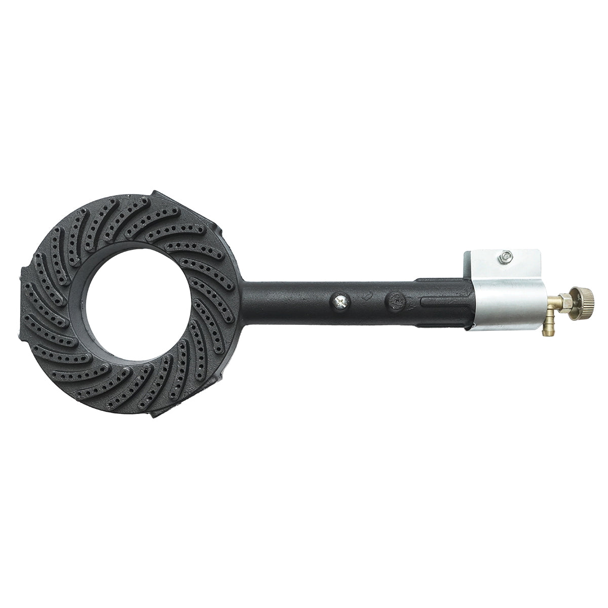 Round gas burner for a pyrosty