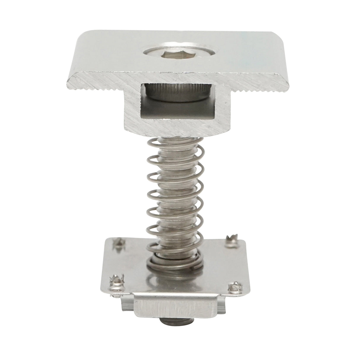 Adjustable intermediate clamp 30-40mm for holding photovoltaic solar panel system A, 20mm Breckner Germany