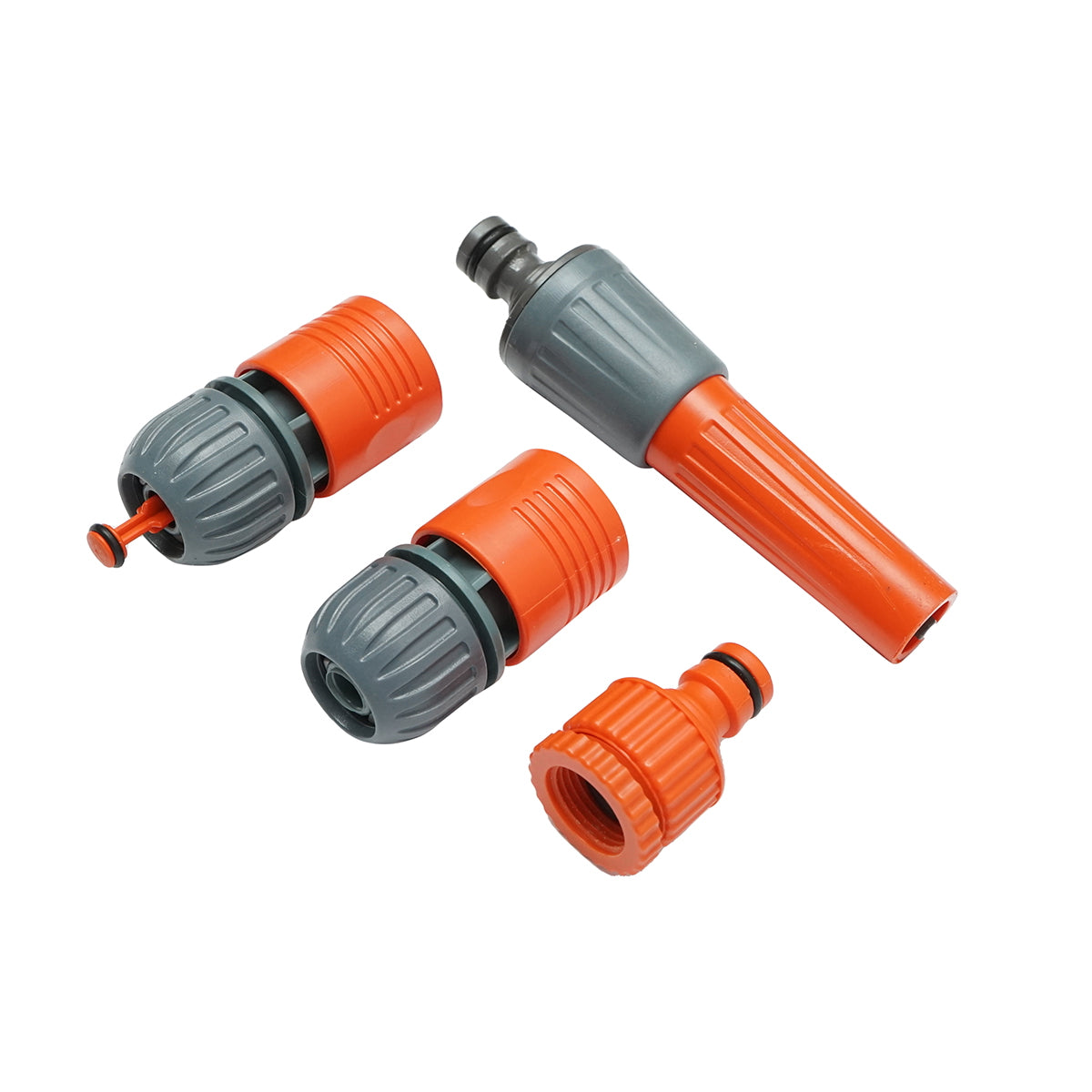Adjustable head connector set 1/2 for garden hose