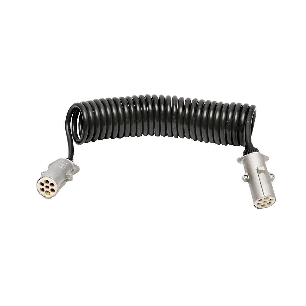 Current transfer cable 1x0.75mm + 6*0.5mm / 7.5m white 6+1 pins