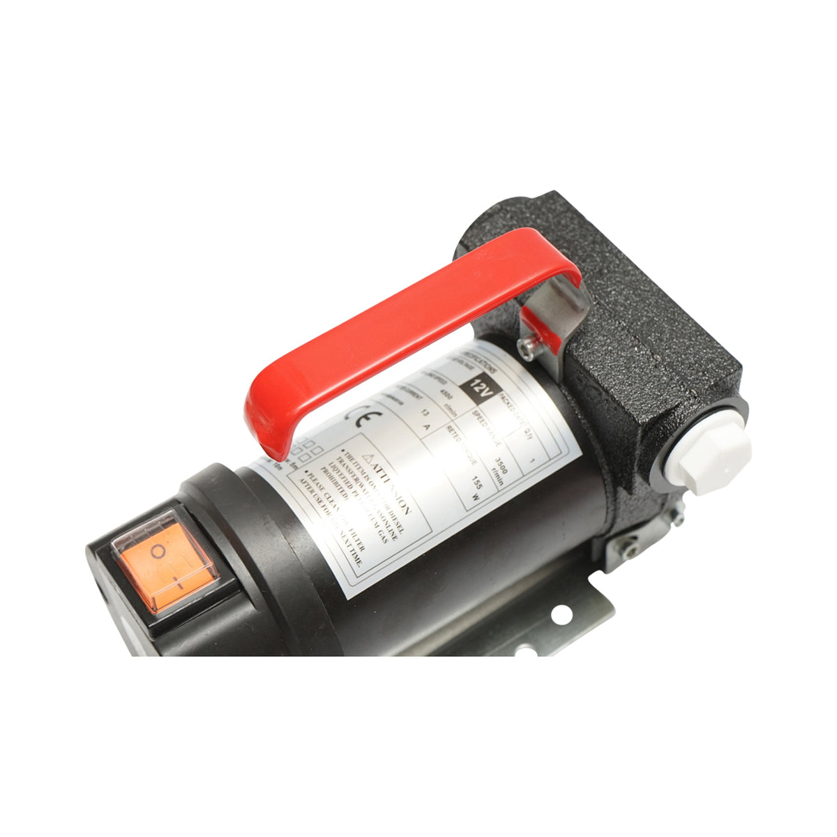 12V diesel transfer pump kit with 1.5m suction hose, 4m transfer hose and Breckner Germany pistol.