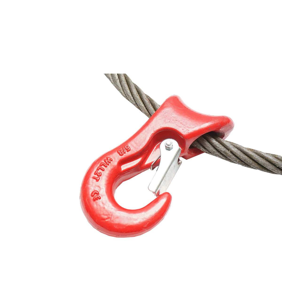 Steel winch cable 6x37 diameter 16mm 4m with 2 eyes and hook