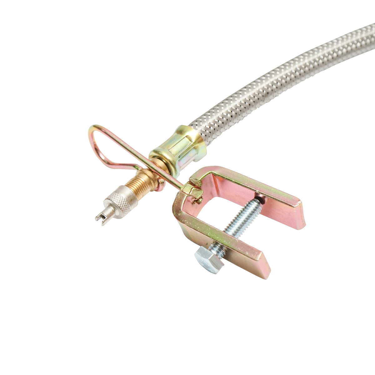 Wheel valve extension with metal protection and clip with screw 50/400mm