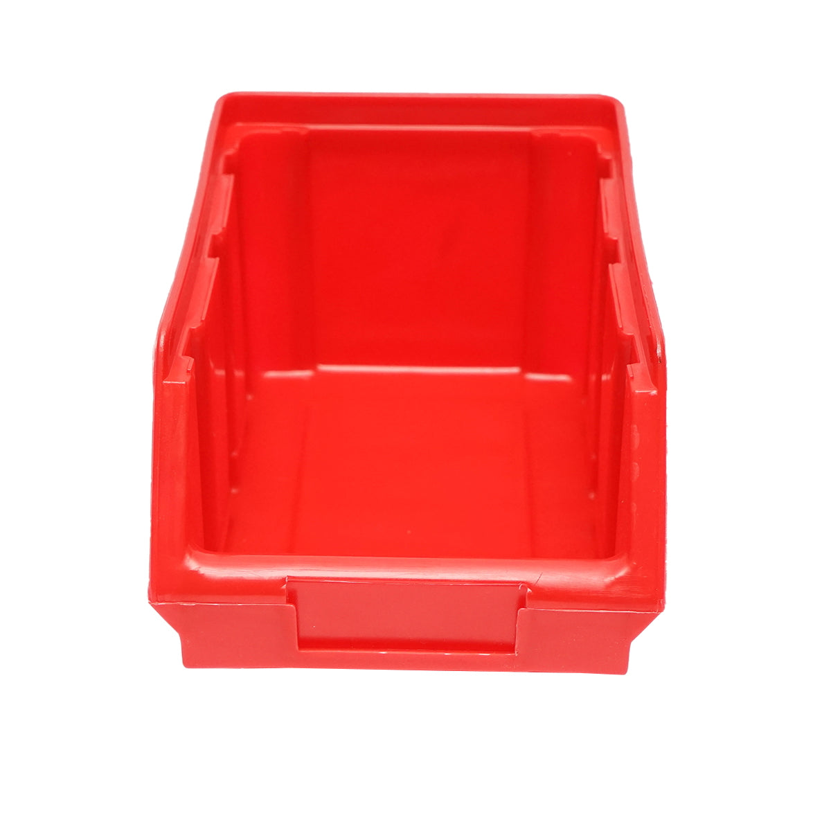 Red plastic storage box 105x170x95mm