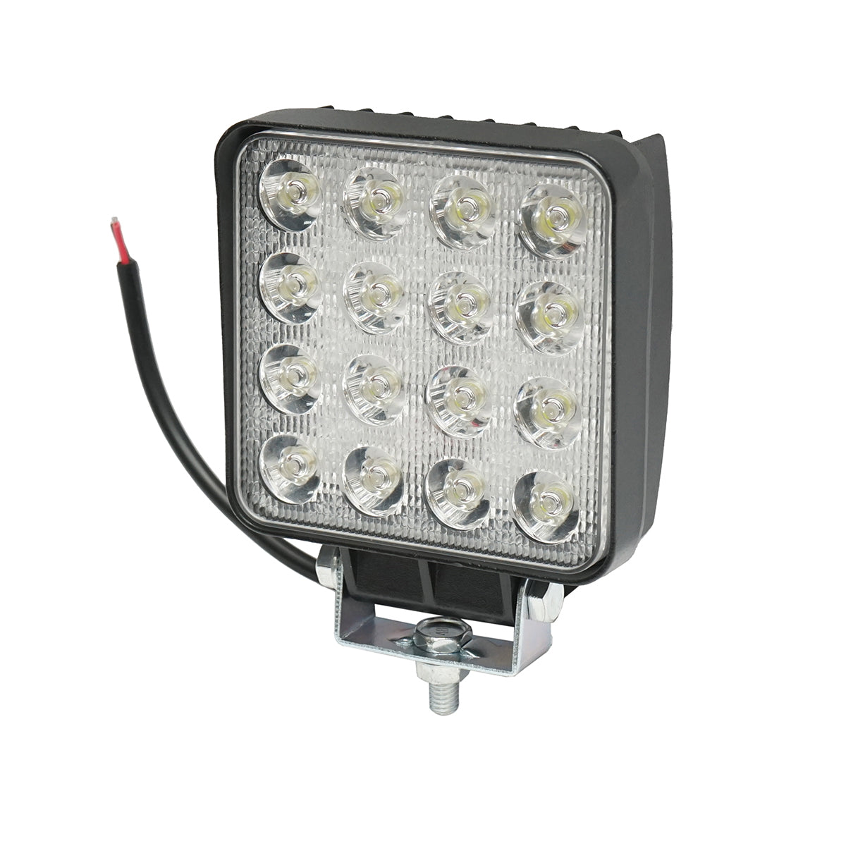 Lamp with 16 LEDs 10-30V 48W radiation angle 30 degrees spotlight type 108x108x57mm Breckner Germany