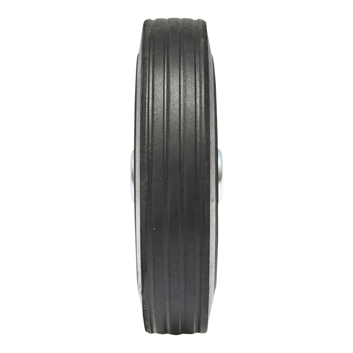 200X50mm rubber wheel with metal rim for trailer support wheel, attachment on axle fi20mm